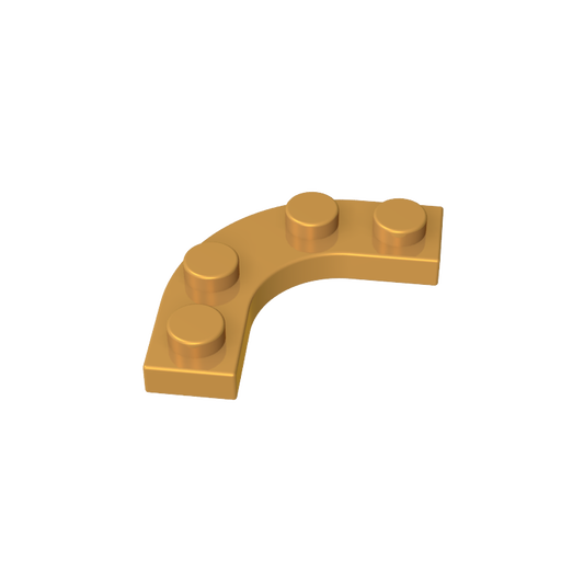 GDS-2191 - Plate Round Corner 3 x 3 with 2 x 2 Round Cutout
