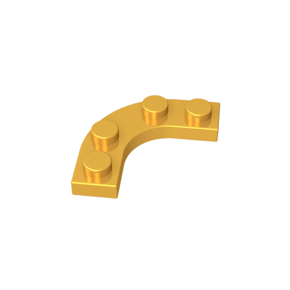 GDS-2191 - Plate Round Corner 3 x 3 with 2 x 2 Round Cutout