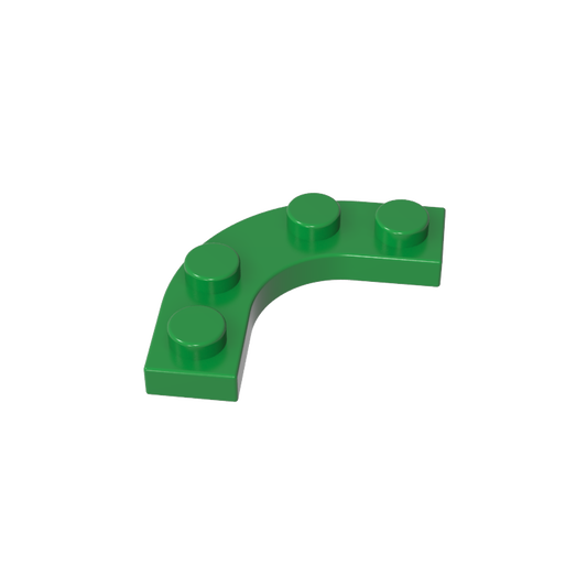 GDS-2191 - Plate Round Corner 3 x 3 with 2 x 2 Round Cutout