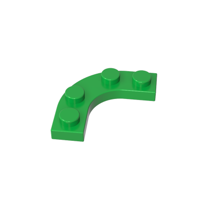 GDS-2191 - Plate Round Corner 3 x 3 with 2 x 2 Round Cutout