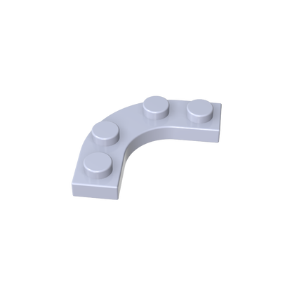 GDS-2191 - Plate Round Corner 3 x 3 with 2 x 2 Round Cutout