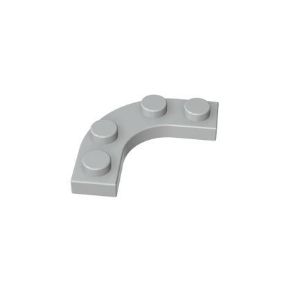 GDS-2191 - Plate Round Corner 3 x 3 with 2 x 2 Round Cutout