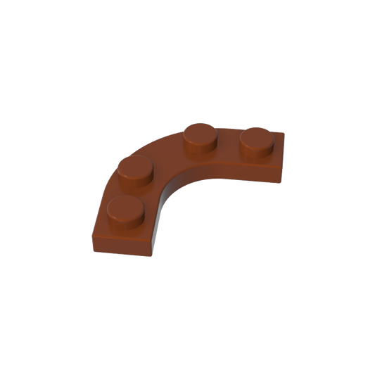 GDS-2191 - Plate Round Corner 3 x 3 with 2 x 2 Round Cutout