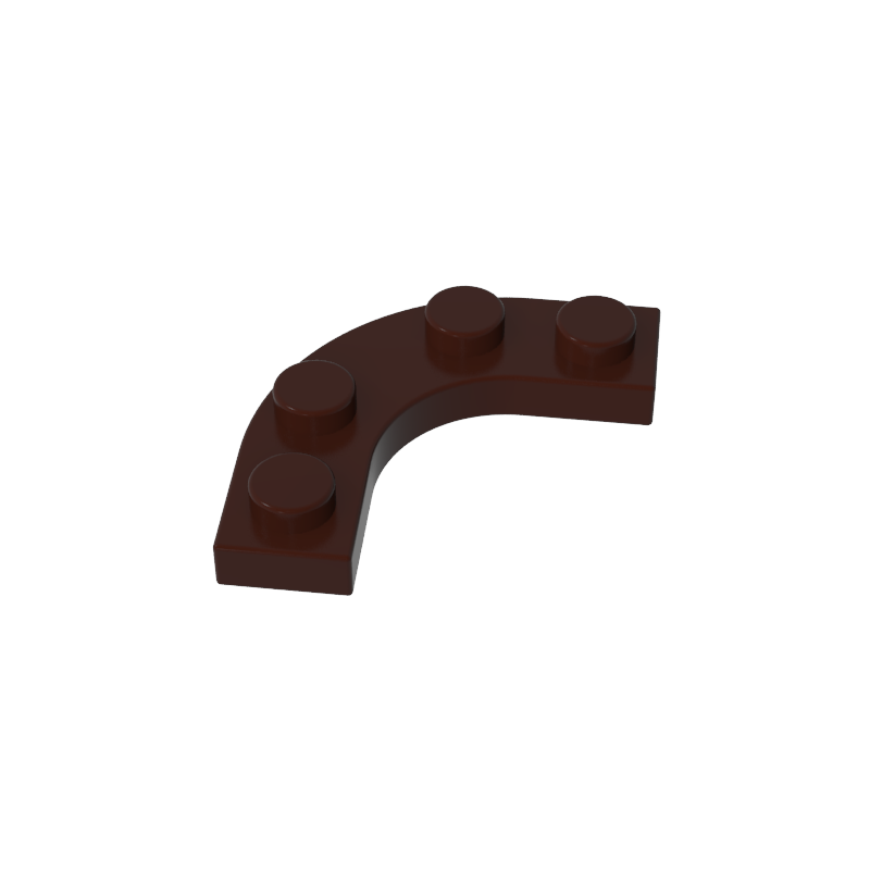GDS-2191 - Plate Round Corner 3 x 3 with 2 x 2 Round Cutout