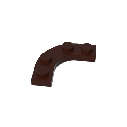 GDS-2191 - Plate Round Corner 3 x 3 with 2 x 2 Round Cutout