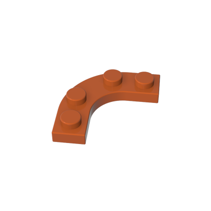 GDS-2191 - Plate Round Corner 3 x 3 with 2 x 2 Round Cutout