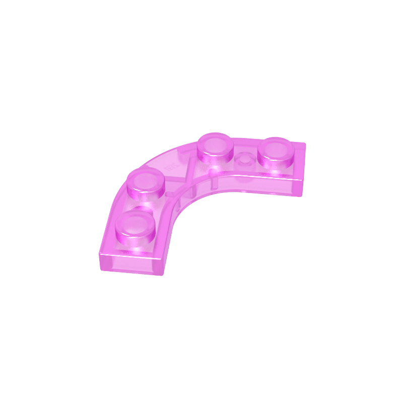 GDS-2191 - Plate Round Corner 3 x 3 with 2 x 2 Round Cutout