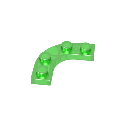 GDS-2191 - Plate Round Corner 3 x 3 with 2 x 2 Round Cutout
