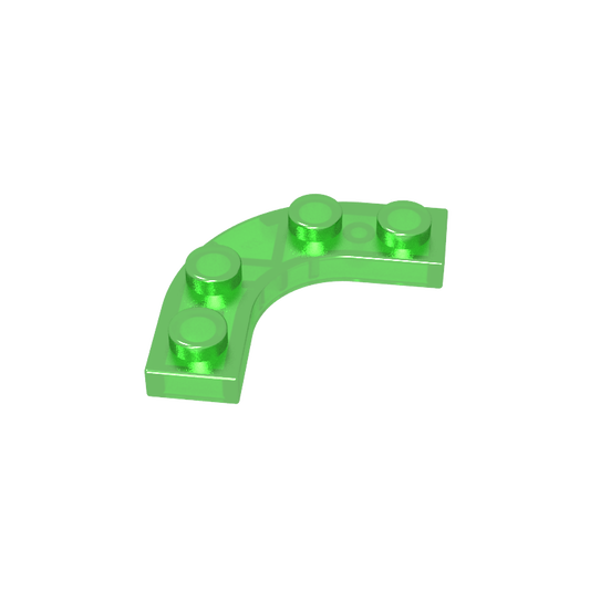 GDS-2191 - Plate Round Corner 3 x 3 with 2 x 2 Round Cutout