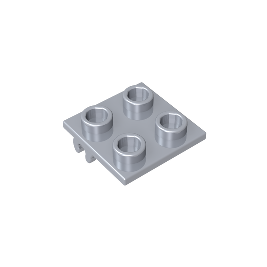 GDS-2197 - Wheel Holder 2 x 2 Thin with Clips, Plane Single