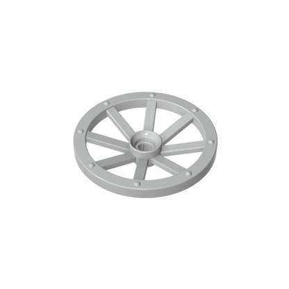 GDS-2221 - Wheel Wagon Large (33mm D.), Round Hole For Wheel Holder Pin