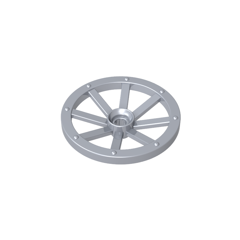 GDS-2221 - Wheel Wagon Large (33mm D.), Round Hole For Wheel Holder Pin