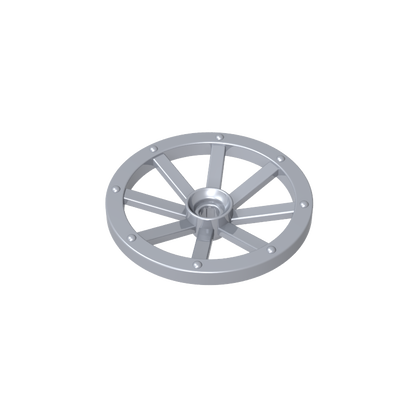 GDS-2221 - Wheel Wagon Large (33mm D.), Round Hole For Wheel Holder Pin