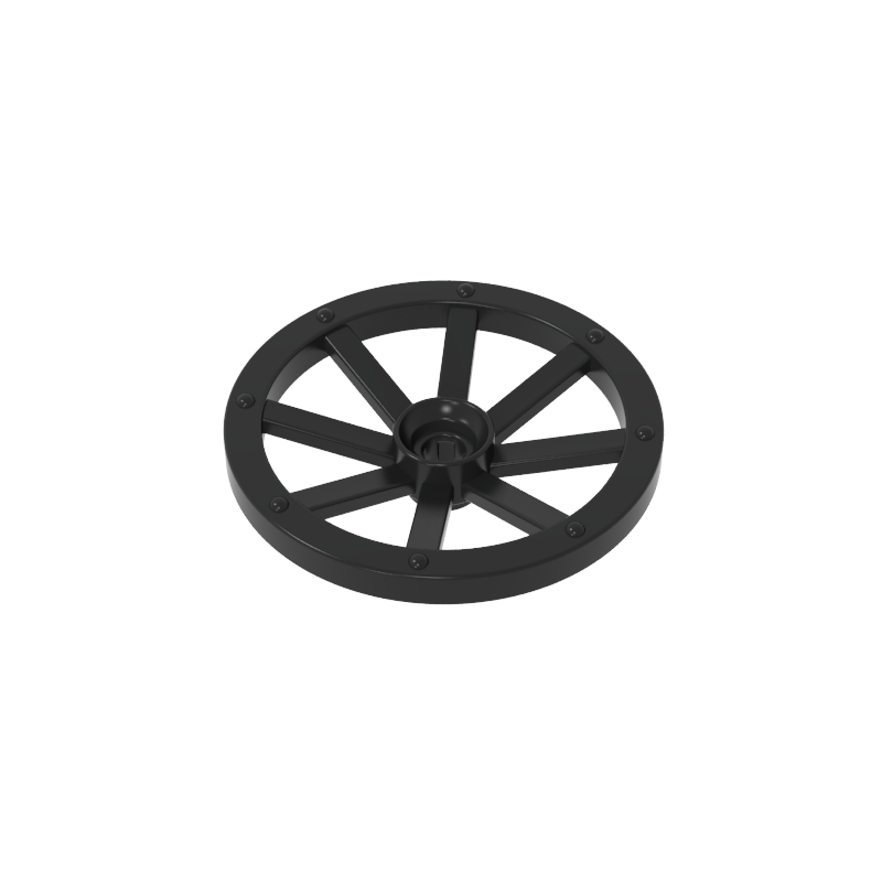 GDS-2221 - Wheel Wagon Large (33mm D.), Round Hole For Wheel Holder Pin