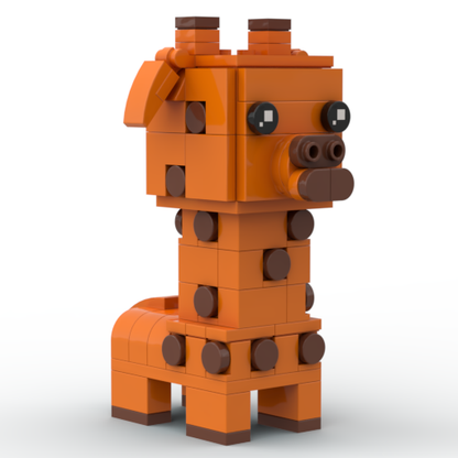Zoo BrickHeadz Size Collection - MOC Cube Animal Bricks