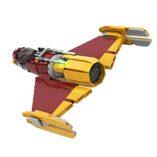 GOBRICKS MOC 158204 SW Ahsoka Shin Hati’s Starfighter MOC minifig scale