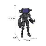 GOBRICKS MOC 162651 Female biochemical TV robot
