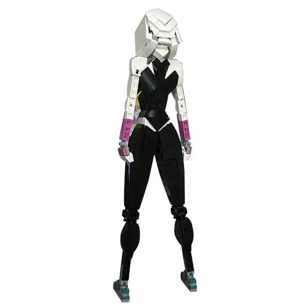 GOBRICKS MOC 157377 Spider Gwen from SPIDER MAN ACROSS THE SPIDER-VERSE