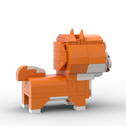 Shiba Inu - Dog - MOC Cube Animal Bricks