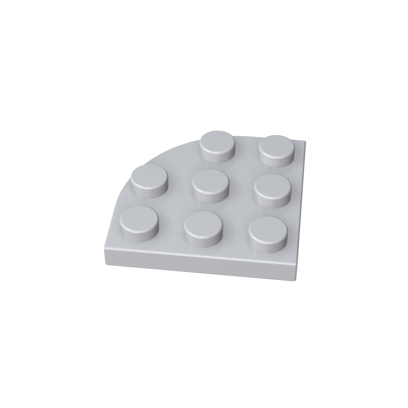 GDS-570 - Plate Round Corner 3 x 3
