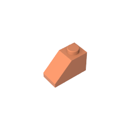 GDS-588 - Slope 45 Degrees 2 x 1 with Bottom Pin
