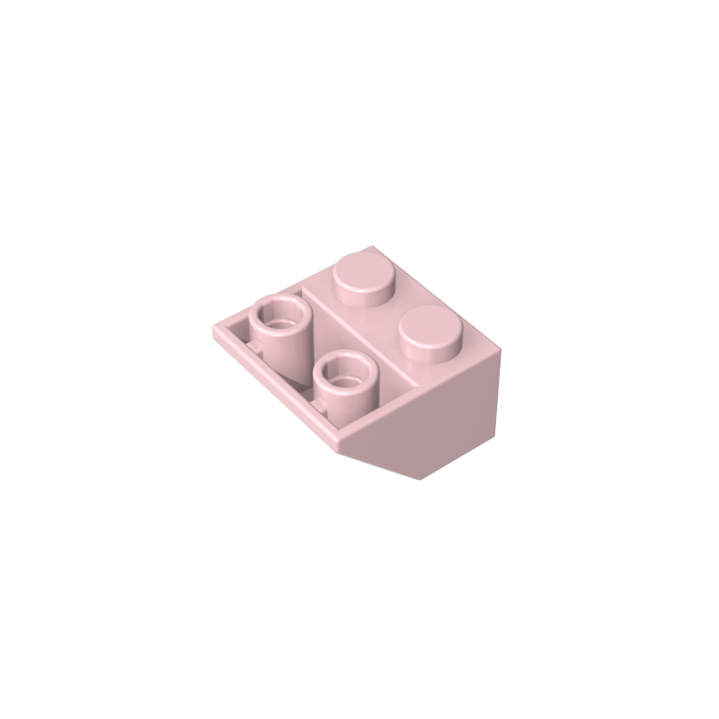 GDS-599 - Slope Inverted 45 Degrees 2 x 2 [Ovoid Bottom Pin, Bar-sized Stud Holes]
