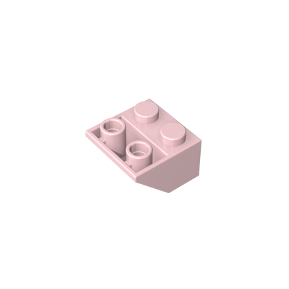 GDS-599 - Slope Inverted 45 Degrees 2 x 2 [Ovoid Bottom Pin, Bar-sized Stud Holes]