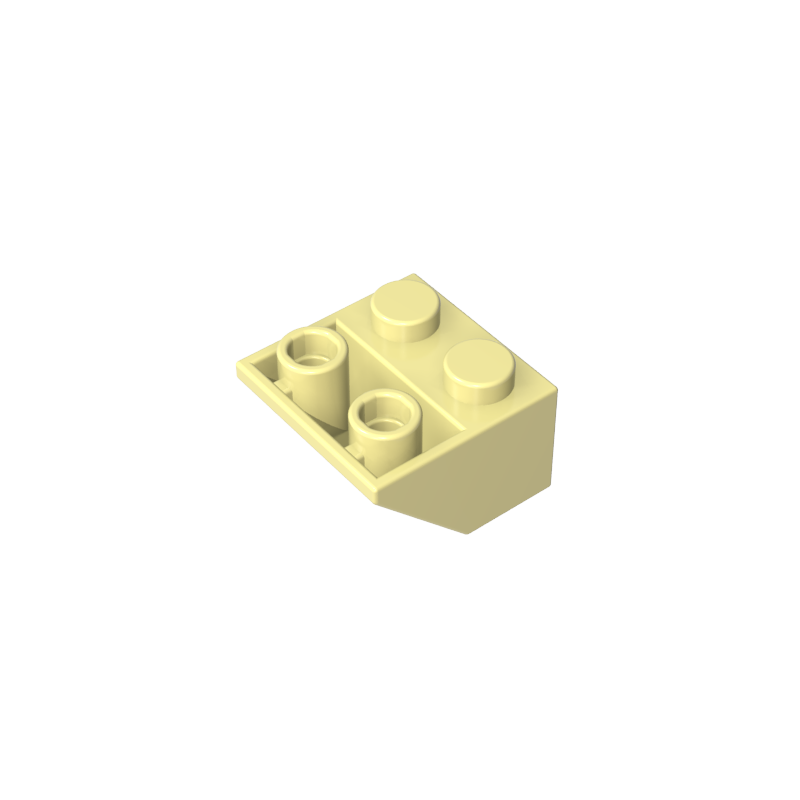 GDS-599 - Slope Inverted 45 Degrees 2 x 2 [Ovoid Bottom Pin, Bar-sized Stud Holes]