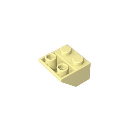 GDS-599 - Slope Inverted 45 Degrees 2 x 2 [Ovoid Bottom Pin, Bar-sized Stud Holes]