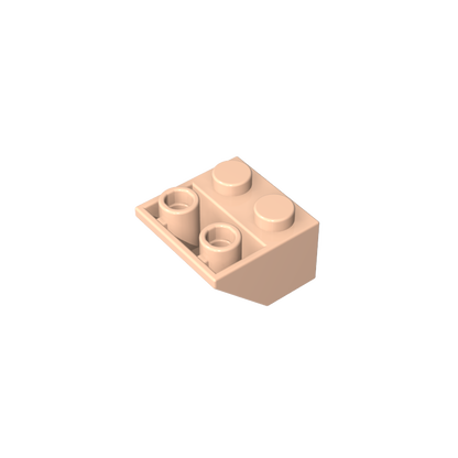 GDS-599 - Slope Inverted 45 Degrees 2 x 2 [Ovoid Bottom Pin, Bar-sized Stud Holes]