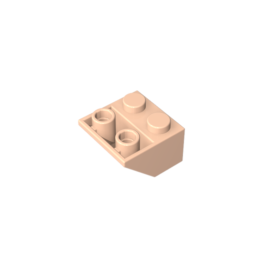 GDS-599 - Slope Inverted 45 Degrees 2 x 2 [Ovoid Bottom Pin, Bar-sized Stud Holes]