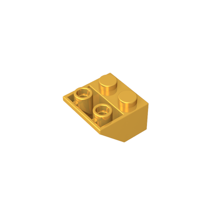 GDS-599 - Slope Inverted 45 Degrees 2 x 2 [Ovoid Bottom Pin, Bar-sized Stud Holes]