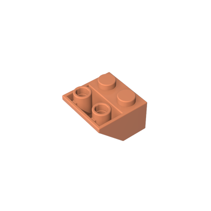 GDS-599 - Slope Inverted 45 Degrees 2 x 2 [Ovoid Bottom Pin, Bar-sized Stud Holes]