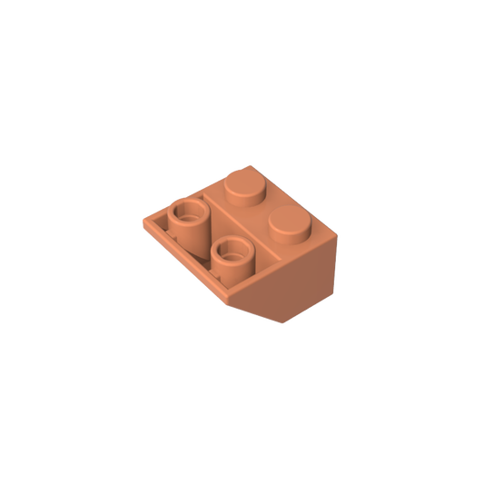 GDS-599 - Slope Inverted 45 Degrees 2 x 2 [Ovoid Bottom Pin, Bar-sized Stud Holes]