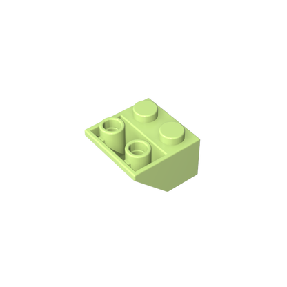 GDS-599 - Slope Inverted 45 Degrees 2 x 2 [Ovoid Bottom Pin, Bar-sized Stud Holes]