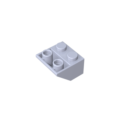 GDS-599 - Slope Inverted 45 Degrees 2 x 2 [Ovoid Bottom Pin, Bar-sized Stud Holes]