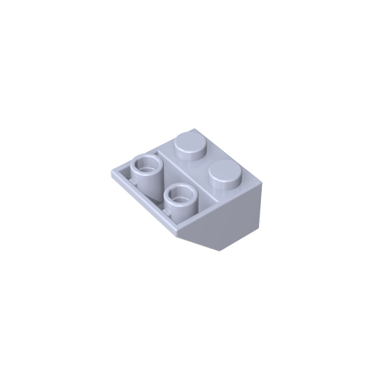 GDS-599 - Slope Inverted 45 Degrees 2 x 2 [Ovoid Bottom Pin, Bar-sized Stud Holes]