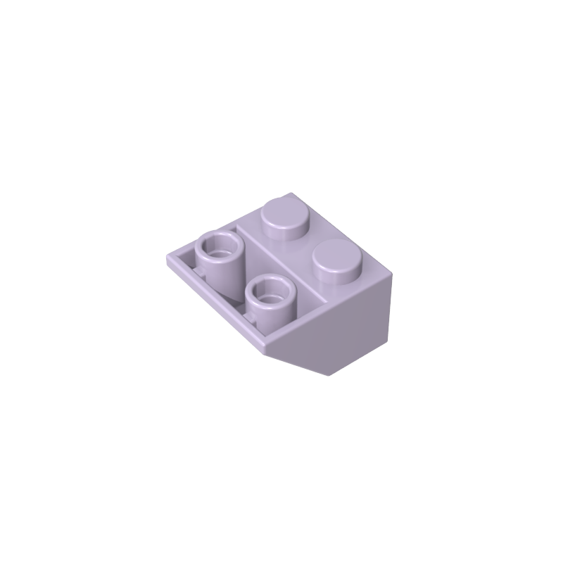 GDS-599 - Slope Inverted 45 Degrees 2 x 2 [Ovoid Bottom Pin, Bar-sized Stud Holes]