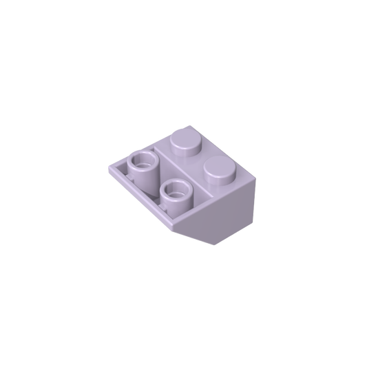GDS-599 - Slope Inverted 45 Degrees 2 x 2 [Ovoid Bottom Pin, Bar-sized Stud Holes]