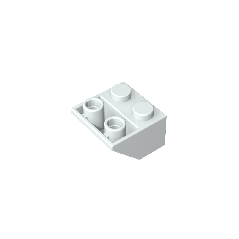 GDS-599 - Slope Inverted 45 Degrees 2 x 2 [Ovoid Bottom Pin, Bar-sized Stud Holes]