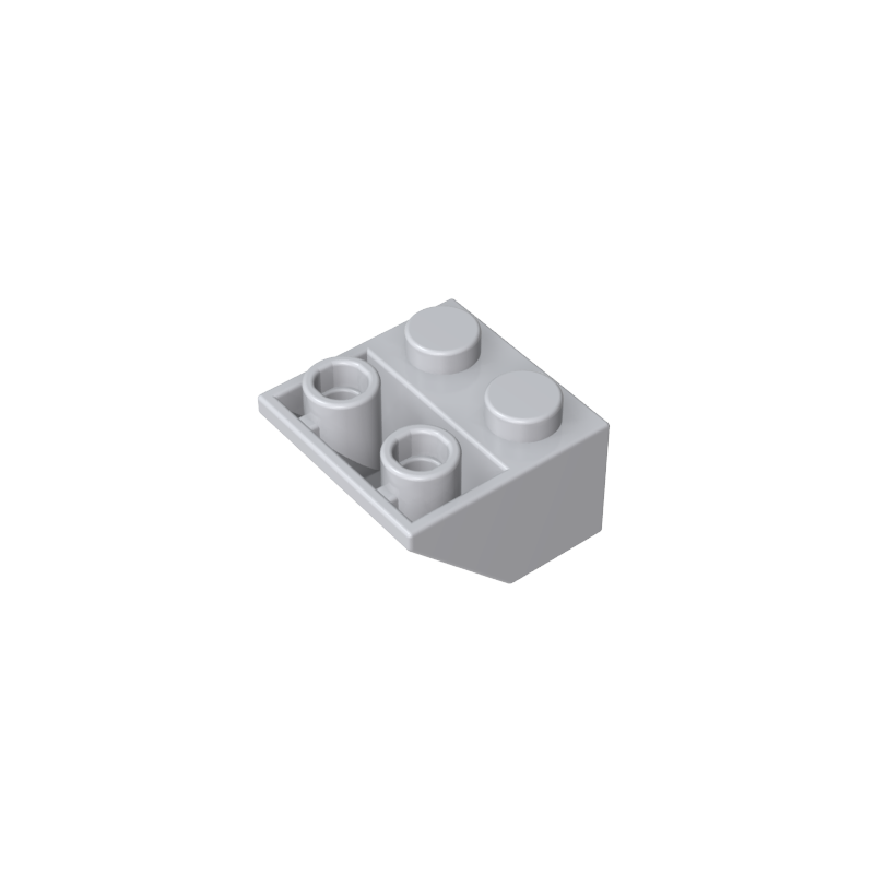 GDS-599 - Slope Inverted 45 Degrees 2 x 2 [Ovoid Bottom Pin, Bar-sized Stud Holes]