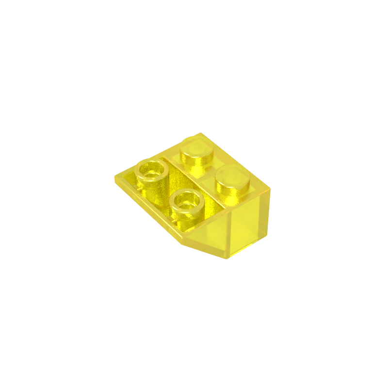 GDS-599 - Slope Inverted 45 Degrees 2 x 2 [Ovoid Bottom Pin, Bar-sized Stud Holes]