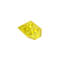 GDS-599 - Slope Inverted 45 Degrees 2 x 2 [Ovoid Bottom Pin, Bar-sized Stud Holes]
