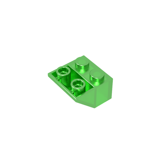 GDS-599 - Slope Inverted 45 Degrees 2 x 2 [Ovoid Bottom Pin, Bar-sized Stud Holes]