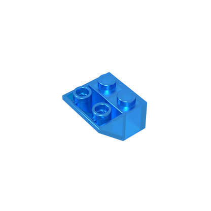 GDS-599 - Slope Inverted 45 Degrees 2 x 2 [Ovoid Bottom Pin, Bar-sized Stud Holes]