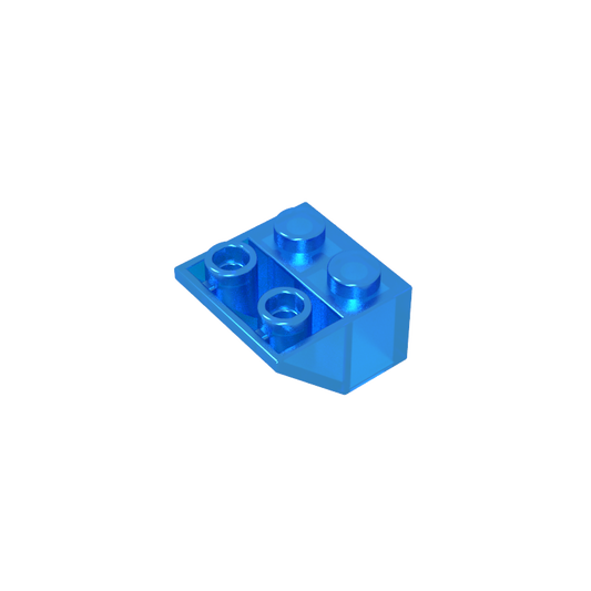 GDS-599 - Slope Inverted 45 Degrees 2 x 2 [Ovoid Bottom Pin, Bar-sized Stud Holes]