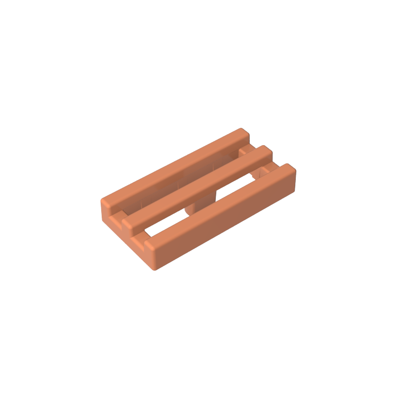 GDS-602 - Tile Special 1 x 2 Grille with Bottom Groove