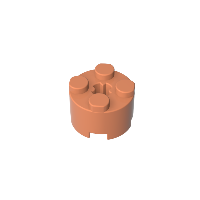 GDS-607 - Brick Round 2 x 2 with Axle Hole