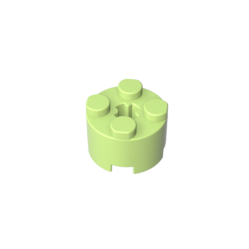 GDS-607 - Brick Round 2 x 2 with Axle Hole