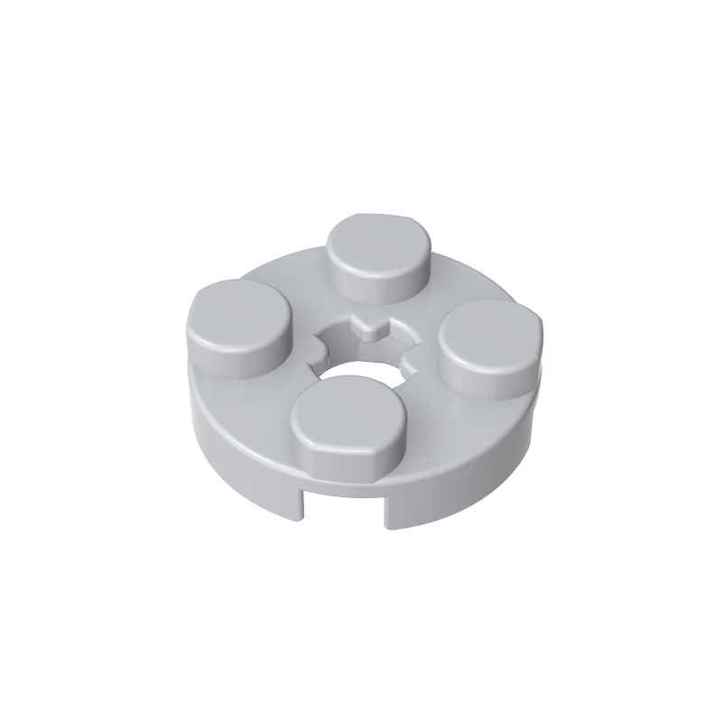 GDS-609 - Plate Round 2 x 2 with Axle Hole Type 1 (+ Opening)